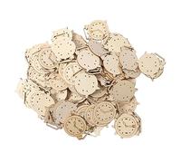 Lvifloae inacabado cortes de despertador de alarma de madera bricolaje kits de artesanía de madera pintada a mano artesanía de reloj de reloj para niños decoración para el hogar