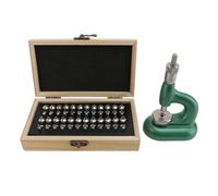 lvifloae Juego de Prensa para Cerrar la Tapa Trasera del Reloj, Herramienta de joyería para relojero con 48 Piezas de Troqueles para talleres de reparación y Profesionales.