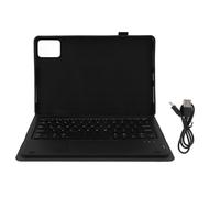 lvifloae Keyboard Pen Pen Stand Fase con luz de Fondo de 7color para Tab M11 K11 LTE 11 2024 PU Case de Cuero para Tab M11 K11 LTE 11 Pulgadas Negro (Negro)