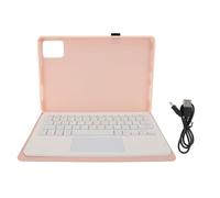 lvifloae Keyboard Pen Pen Stand Fase con luz de Fondo de 7color para Tab M11 K11 LTE 11 2024 PU Case de Cuero para Tab M11 K11 LTE 11 Pulgadas Negro (Rosado)