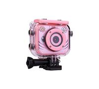 lvifloae Kids Action Waterproofing Camera Sports Action Camera Digital Video Camcorder 1080p 12MP Built In Lithium Battery Cartoon Shell For Boys Girls Gift New Year Present (Pink)