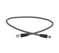 lvifloae Manguera reguladora de Alta presión para Buceo, aleación de Aluminio 7/16, Interfaz 20Unf, Fibra de Carbono Tejida, Flexible, Manguera de Alta presión Segura para Buceo Profundo y (80 cm)