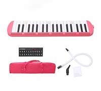 lvifloae Melodica 37 teclas Instrumento de viento para adultos Piano de aire Teclado soprano Armónica Instrumento portátil para principiantes y amantes de la música Negro (Azul)