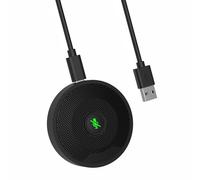 lvifloae Micrófono USB para conferencias, micrófono para computadora de Escritorio, tecla de Silencio con indicador LED, cancelación de Ruido para conferencias, Clases en línea, Zoom,