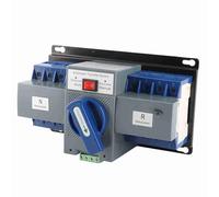 lvifloae Mini 63A 4P Interruptor de transferencia automática de doble potencia, interruptor de transferencia automática para generador doméstico, ATS de doble potencia con