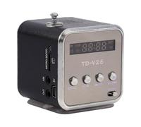 lvifloae Mini Music Player Small SD Mp3 Stupker MP3 4 TF Disk USB Radio FM Radio Computer Computer Admite TF Tarjeta TF y Drive USB Green Adecuada para Uso en Exteriores e (Negro)