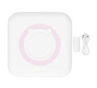 lvifloae Mini Printer Thermal Portable Wireless Bluetooth Label Wrong Question Printing 200dpi for Journal Memo Notes Photo Study, Pink Green (Pink)