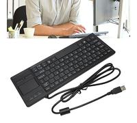 lvifloae Mini Teclado táctil Compacto, Delgado y con Cable con Panel táctil Teclado K 800 y funcionalidad de concentrador Admite Gestos Ideal para Industria, Servicio de Alimentos, Marina
