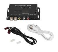 lvifloae Modulador UHF, Modulador IR, Modulador RF para TV Mini TM70 Modulador de enlace de TV digital UHF Convertidor AV a RF Extensor IR con pantalla de canal USB Plug and Play