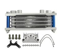 lvifloae Motorcycle Engine Oil Cooler Oil Cooler Kit Suitable For Four Wheel Motorcycles Crf Xr Klx 50 70 90 110 125 140cc Ssr Taotao Coolster Kayo Off Road Atv 17 Piec (Blue)