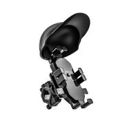 lvifloae Motorcycle Phone Mount Sun Visor Phone Holder Octopus Clamp Sun Rain Protection 360 Rotation Does Not Block Buttons Compatible with 4 7 Inch to 7 4 Inch (Handlebar Installation)