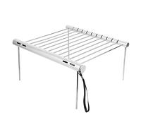 lvifloae Parrilla de carbón plegable de acero inoxidable, mini parrilla de mesa portátil, parrilla pequeña, parrilla Hibachi compacta al aire libre para acampar, picnic, cocina en