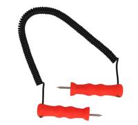 lvifloae Picahielos para Romper Pesca en Hielo, Kit de Seguridad, Mango ergonómico, Punzones para Hielo Colgantes de Mano de Acero Inoxidable, Punta de Corte Afilada, para Patinaje, esquí,