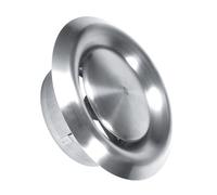 lvifloae Placa de cubierta de conducto de ventilación circular Válvula ajustable de ventilación de acero inoxidable Difusor universal de 125 mm Ventilación de conducto de escape (150mm)