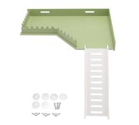 lvifloae Plataforma para hámster con Juego de Escalera Gran Espacio Divertido Plataforma de Soporte para hámster y Puente de Escalada Accesorios de Jaula de Juguete de plástico Fácil de (L Shabd (18)