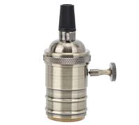 lvifloae Portalámparas Retro, Portalámparas Colgante Edison, Bombilla E26/E27, Perilla Giratoria Retro para Apertura Y Cierre, Hecho De Material De Carcasa De Aluminio Galvanizado (Bronze)