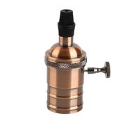 lvifloae Portalámparas Retro, Portalámparas Colgante Edison, Bombilla E26/E27, Perilla Giratoria Retro para Apertura Y Cierre, Hecho De Material De Carcasa De Aluminio Galvanizado (Dark Copper