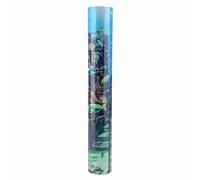 lvifloae Póster subacuático para Acuario, pecera, PVC, Coral, decoración de Pared, Adhesivo de Fondo, Ruinas de la Ciudad submarina, Adorno para Acuario, calcomanías de Papel, (76 * 46cm)