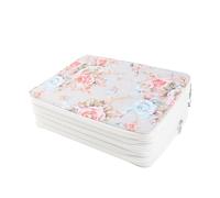 lvifloae POUCHA DE LÁLCOL Multi -Capa Impresa 252 Ranuras Ranuras de Gran Capacidad La Tela a Prueba de Agua Suave y Duradera Organiza fácilmente Todo Tipo de Reglas de borradores de (Rosas de arroz)