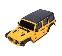 lvifloae RC Capacidad del Cuerpo Plastic 1/24 RC Cubierta Carcasa Dura Cubierta Dura Bricolaje con Accesorios Control Instalación Directa para Las Piezas de (Amarillo)
