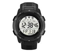 lvifloae Relojes Deportivos Digitales para Hombre, obsequio Luminoso Multifuncional Deportivo Running para Exteriores (Negro)