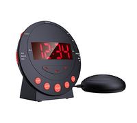lvifloae Sonic Boom Despertador Reloj Despertador vibratorio con agitador de Cama vibratorio Pantalla LED Alarmas duales Cargador USB para Personas Que Duermen Mucho Adultos Niños