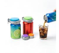 lvifloae Tapas para sellar latas Bombeo Sello de Silicona a Prueba de Fugas Tapa Fresca Tapón para latas o Tapa Protectora para refrescos, Cerveza, Bebidas, Jugo, Coque, Bebidas, (Verde)
