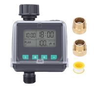 lvifloae Temporizador programable para manguera de jardín, temporizador de agua de aspersor automático, controlador de riego por goteo de salida única para riego de césped y