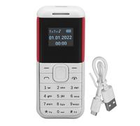 lvifloae Tiny Mobile 2G Phone Mini, World de Pantalla de 0.66 Pulgadas World más pequeño Telefono Bluetooth Player Dual Card Standby gsm gsm Spinter Slider Teléfono de 380 mAh Batería para (Blanco)