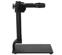 lvifloae Universal Aluminum Alloy Microscope Elevator Stand Laboratory Microscope Parts Electronic Digital Elevator Stand Suitable for Digital Electronic and Industrial Cameras 3.4mm (Negro)