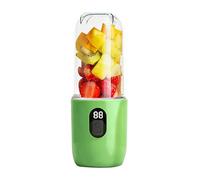 lvifloae Vaso de licuadora portátil de una sola porción, exprimidor inalámbrico recargable por USB de 500 ml con 16 cuchillas de acero inoxidable, mini licuadora eléctrica de