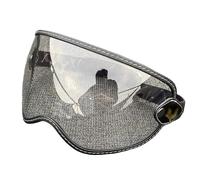 LVisera De Casco Adecuado para A&M&Z/CY&RI&L/Fe&tu&re/TH&OM&PS&ON/TT&CO/BE&LL Parabrisas de Casco Retro para Motocicleta, Lente a Prueba de Viento, Visera Solar Integral Casco(Clear)