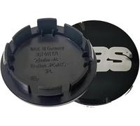 lvjiena 4 Piezas Coche Rueda Tapas Centrales para BBS 65mm, Tapacubos Tapas Llantas Centrales Impermeable Herrumbre Rueda Embellecedor Accesorios,B