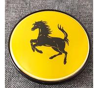 lvjiena 4 Piezas Coche Rueda Tapas Centrales para Ferrari 55MM.60MM,65MM, Tapacubos Tapas Llantas Centrales Impermeable Herrumbre Rueda Embellecedor Accesorios,60MM