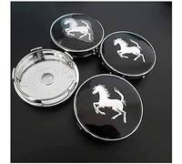 lvjiena 4 Piezas Coche Rueda Tapas Centrales para Ferrari Mustang 60 mm, Tapacubos Tapas Llantas Centrales Impermeable Herrumbre Rueda Embellecedor Accesorios