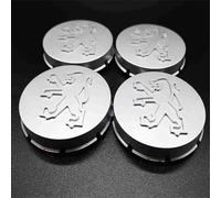 lvjiena 4 Piezas Coche Rueda Tapas Centrales para Peugeot 205 60mm/65mm, Tapacubos Tapas Llantas Centrales Impermeable Herrumbre Rueda Embellecedor Accesorios,65mm