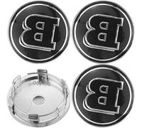 lvjiena 4 Piezas Coche Rueda Tapas Centrales para Smart Brabus 60mm, Tapacubos Tapas Llantas Centrales Impermeable Herrumbre Rueda Embellecedor Accesorios