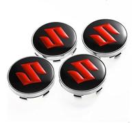 lvjiena 4 Piezas Coche Rueda Tapas Centrales para Suzuki Ignis Vitara Grand Vitara 60mm, Tapacubos Tapas Llantas Centrales Impermeable Herrumbre Rueda Embellecedor Accesorios