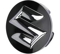 lvjiena 4 Piezas Coche Rueda Tapas Centrales para Suzuki Swift 2011 2012 2013 2014 2015 54 mm, Tapacubos Tapas Llantas Centrales Impermeable Herrumbre Rueda Embellecedor Accesorios,Black