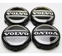 lvjiena 4 Piezas Coche Rueda Tapas Centrales para Volvo C70 S60 V60 V70 S80 XC90 64mm, Tapacubos Tapas Llantas Centrales Impermeable Herrumbre Rueda Embellecedor Accesorios