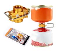 Lvjkes Adaptador de Cartucho de Gas, Adaptador De Recarga de Bote de Combustible, Con FuncióN de Escape, Resistencia a Altas Y Bajas Temperaturas, Adecuada Para Acampar, Picnics, Mochileros(A)