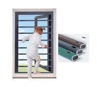 LVLDAWA Barra De Seguridad para Ventanas, Barra Seguridad Anticaída Aluminio, Protectores Temporales para Ventanas para Dormitorio, Sala Estar Sala Juegos(120cm)