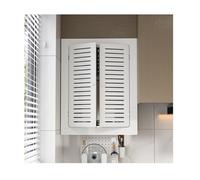 LVLDAWA Cubierta Oclusión Calentador Agua Gas Cubierta PVC para Radiadores, Rejilla Rejilla Estante Armario Organizador para Tapas Radiador para Aberturas Tuberías(21.7X27.6X7.9IN)