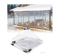LVLDAWA Lona Transparente Impermeable, Cortina Panel PVC Transparente Resistente A La Intemperie para Exteriores, Lona Vinilo Impermeable para Patio para Gallineros