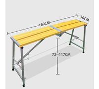 LVLDAWA Plataforma Trabajo Ajustable, Escalera Plegable Aluminio Patas Antideslizantes, Taburete Portátil Altura Ajustable para Lavado Y Reparación Autos(30x160cm-72-117cm)