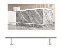 LVLDAWA Reposapiés Kit Reposapiés Bajo Mostrador Comercial Soportes Pared Acero Inoxidable Para Reposapiés Para Islas Cocina Y Mesas Comedor(120cm/47.2in)