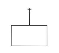 LVLDAWA Slim Snap Frame LED Caja De Luz Para Menu Board Restaurante Fast Food Display Para Cafeterías Cartelera De Pared Montaje Rápido (Color : Black, Tamaño : C-70X50CM)
