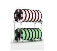 LVLDAWA Soporte para Filamentos Impresora 3D, Soportes Mesa Ruedas para Bobinas Filamento, Soporte Resistente Capacidad para 12 Bobinas para Estudios Garajes(Grey)