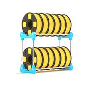 LVLDAWA Soporte para Filamentos Impresora 3D, Soportes Mesa Ruedas para Bobinas Filamento, Soporte Resistente Capacidad para 12 Bobinas para Estudios Garajes(Azul)