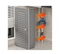 LVLDAWA Tapa Oclusión para Calentador Agua Gas, Estante Decorativo para Cubierta Protectora Tuberías, Caja Blindaje Decorativa Tipo L Sin Necesidad Perforar(30X50X15CM)